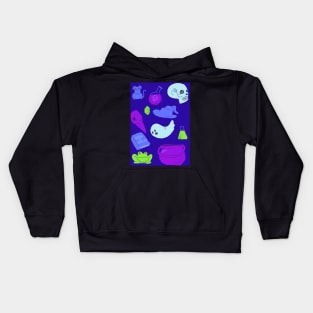 Halloween Witch - Necromancer Themed Pattern Kids Hoodie